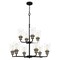 Quoizel Cox 10-Light Matte Black Chandelier COX5030MBK - alternate 4